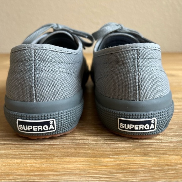 Superga 2750 Cotu Classic Sneakers Grey Size US Women 6.5 US Men 5 Lace Up Shoe - Picture 10 of 12